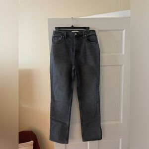 Gray Wash Abercrombie & Fitch 90’s Straight Ultra High Rise Jean
